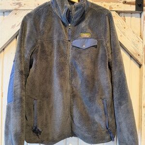 L.L. Bean Women’s Gray Hi Pile Fleece Jacket